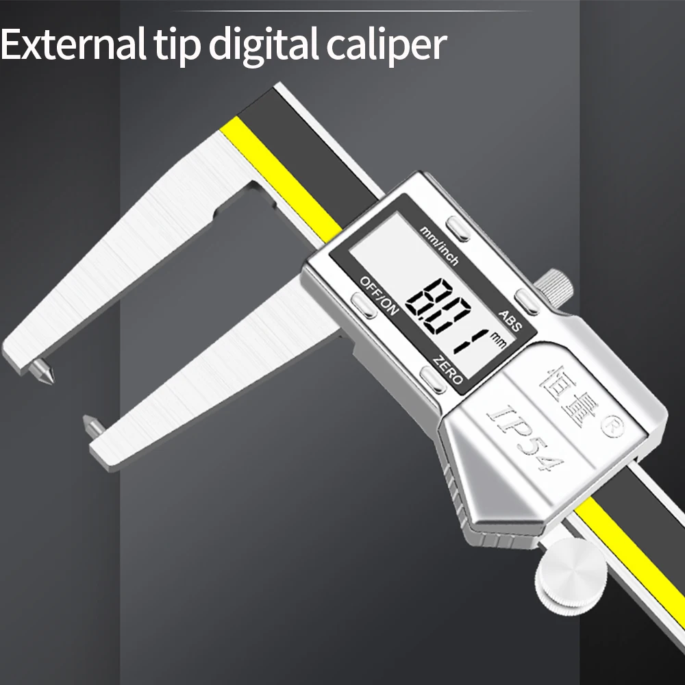 

IP54 High-Precision External Groove Tip Digital Caliper Brake Disc Caliper Brake Pad Thickness Measurement Electronic Ruler