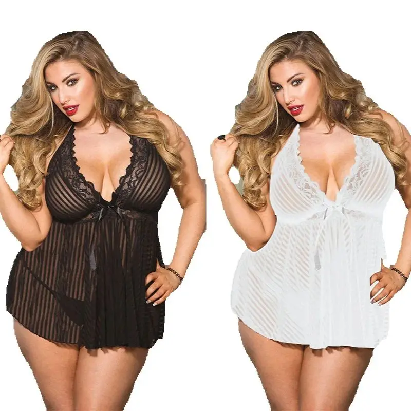 

5XL размера плюс, женское сексуальное белье, Эротическая ночная рубашка, ночное белье, кружевное платье BabyDoll, g-стринги, сексуальные товары, Детская кукла, Экзотическая одежда