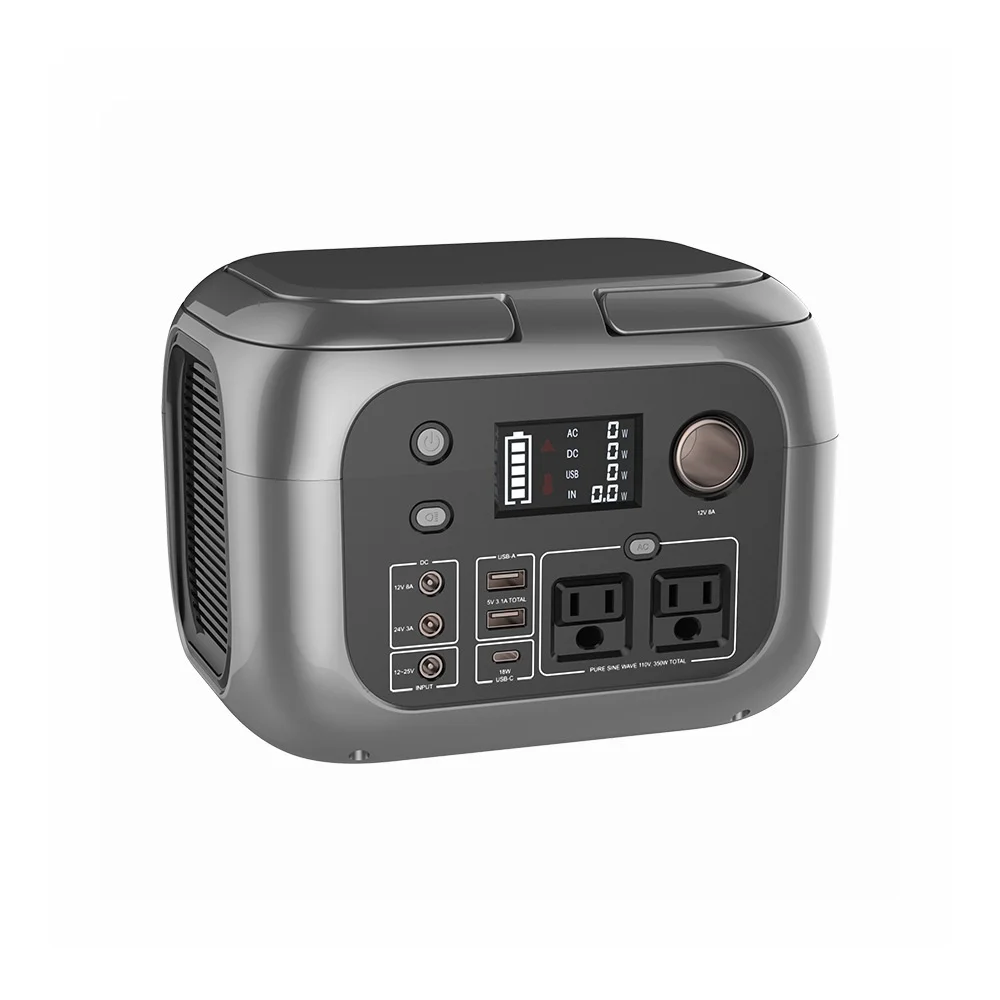 

Portable 296Wh Outdoor Power Storage UPS 110V 350W Sine Wave Home Emergency Solar Panel Power Supply MPPT Cross-Border Use