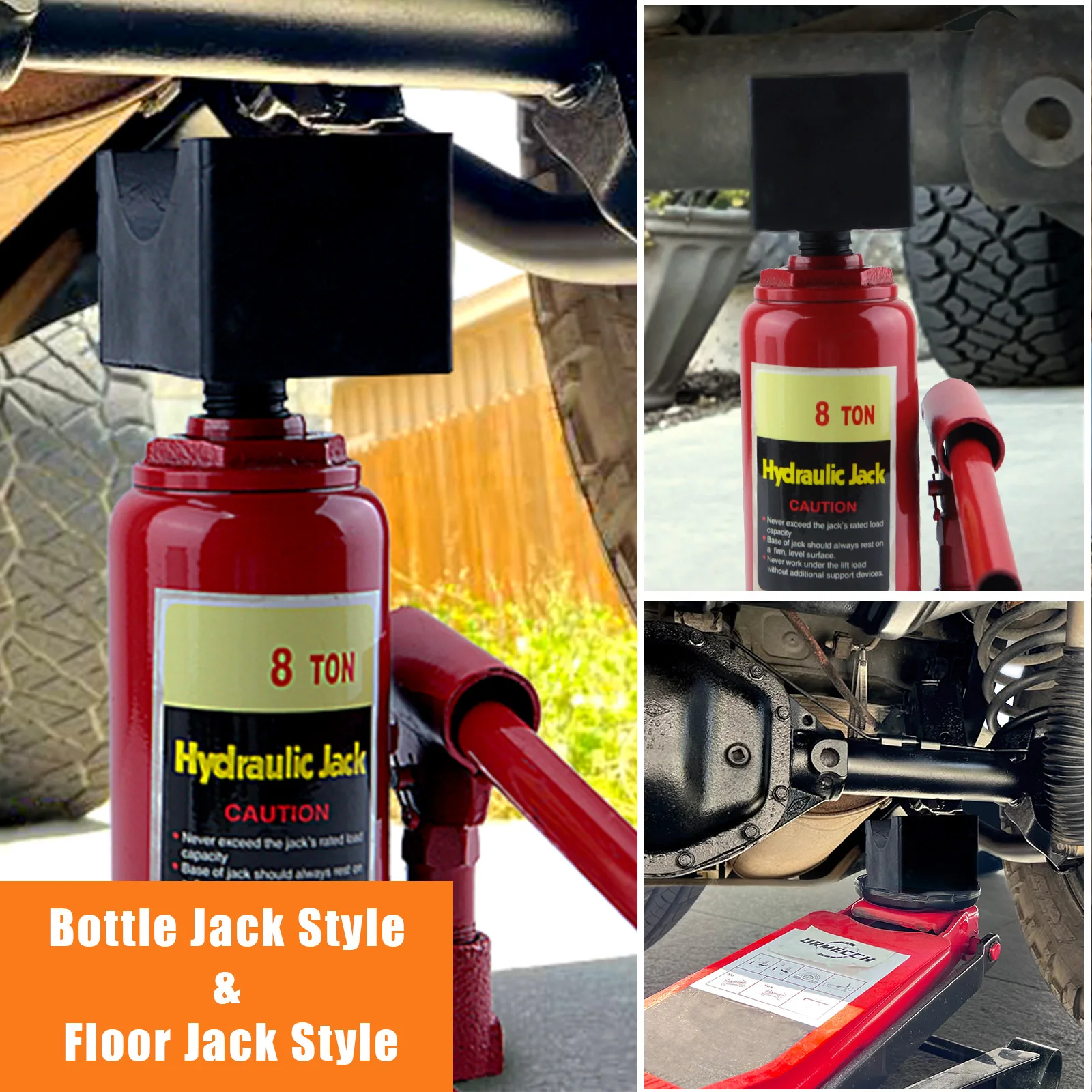 Axle Saddle Adapter for Bottle Jack Lifting Saddle for 3 Inch Round and Square Axle Tube for Bottle Jack Tools/Floor Jack Tools