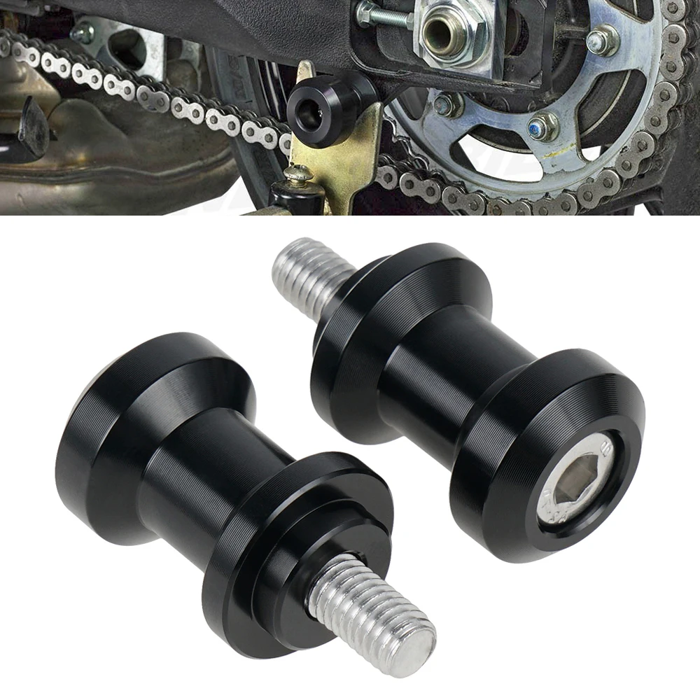Motorrad 6061-T6 Aluminium M6 6mm Schwingenspulen für Yamaha R1 YZF-R6 1998-2015 FZ1 R7 MT-01 MT-03 YZF600R YZF-R6S