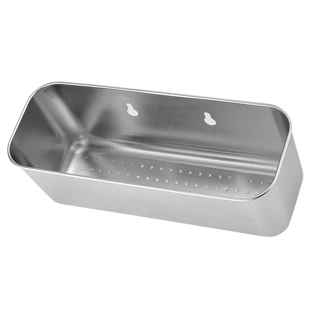 

Heavy Duty Kitchen Sink Drain Basket Stainless Steel Fruit Holder Vegetable Washing Basket Sponge Drying Rack Filter Strainer