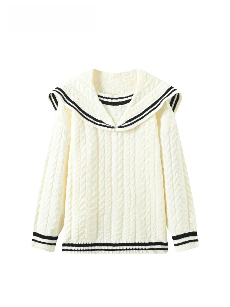 

Женский вязаный свитер Cara CLUB большого размера с длинными рукавами, модный, с воротником-стойкой, для полных женщин, омолаживающий эффект