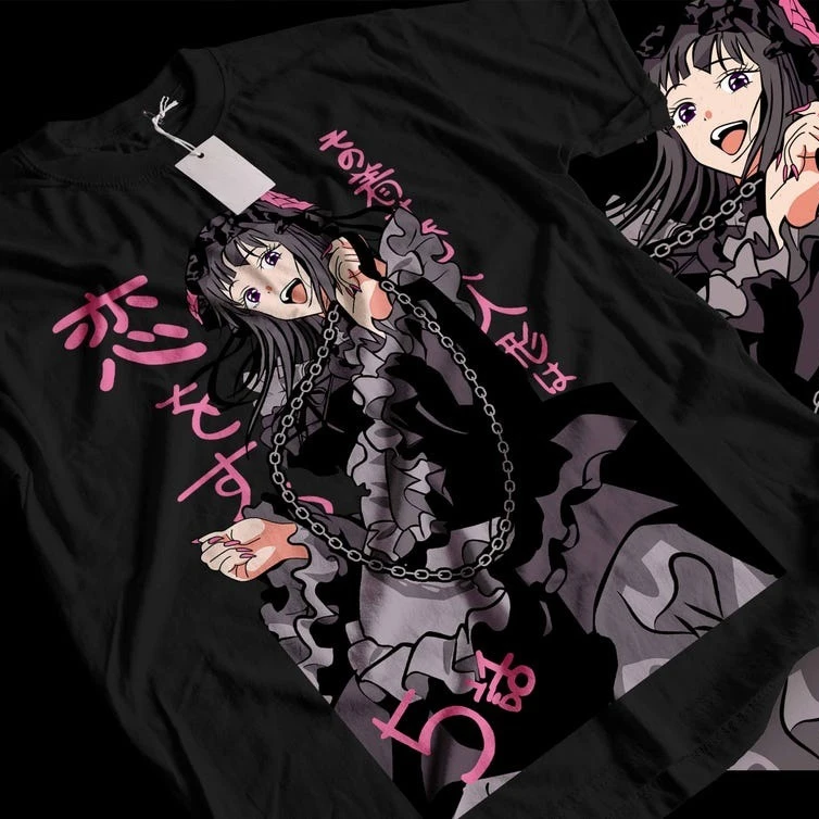 Sommer-Sonderangebot My Dress-Up Darling Marin Kitagawa Grafik-T-Shirt Hip-Hop Streetwear T-Shirt Y2K Gothic Baumwolle Übergroße T-Shirts