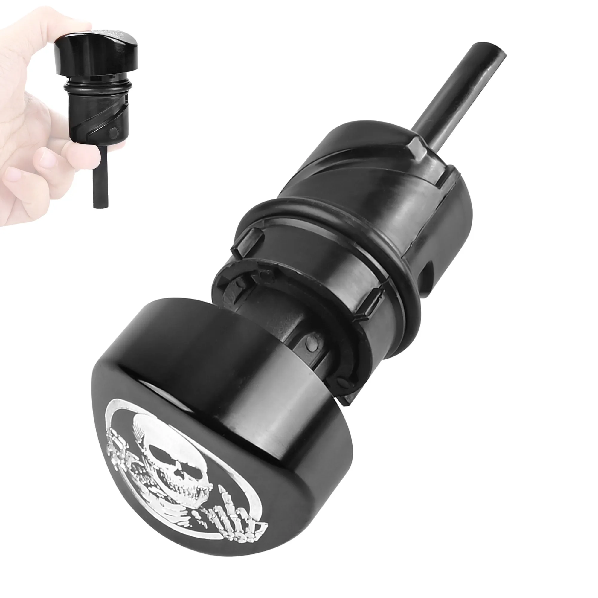 

Skull Style Motorcycle Oil Dipstick Tank Filler Plug for Sportster XL1200R 2004-2008, XL1200V 2012-2016, XL883 XL883C 2004-2006