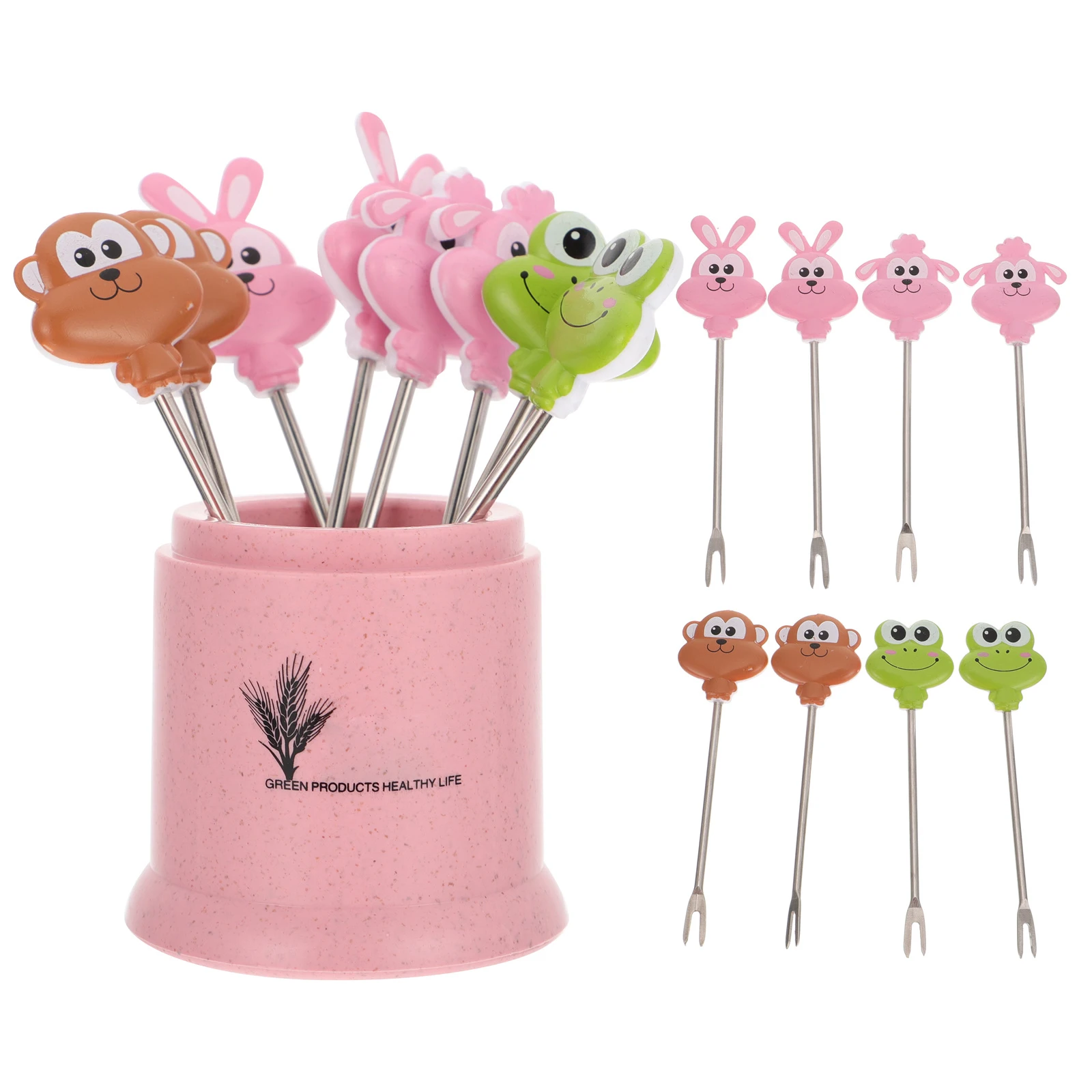 

16 Pcs Mini Fruit Skewer Set Stainless Steel Picks Cocktail Decorative Straw Bar Tools Party Supplies Lightweight Portable