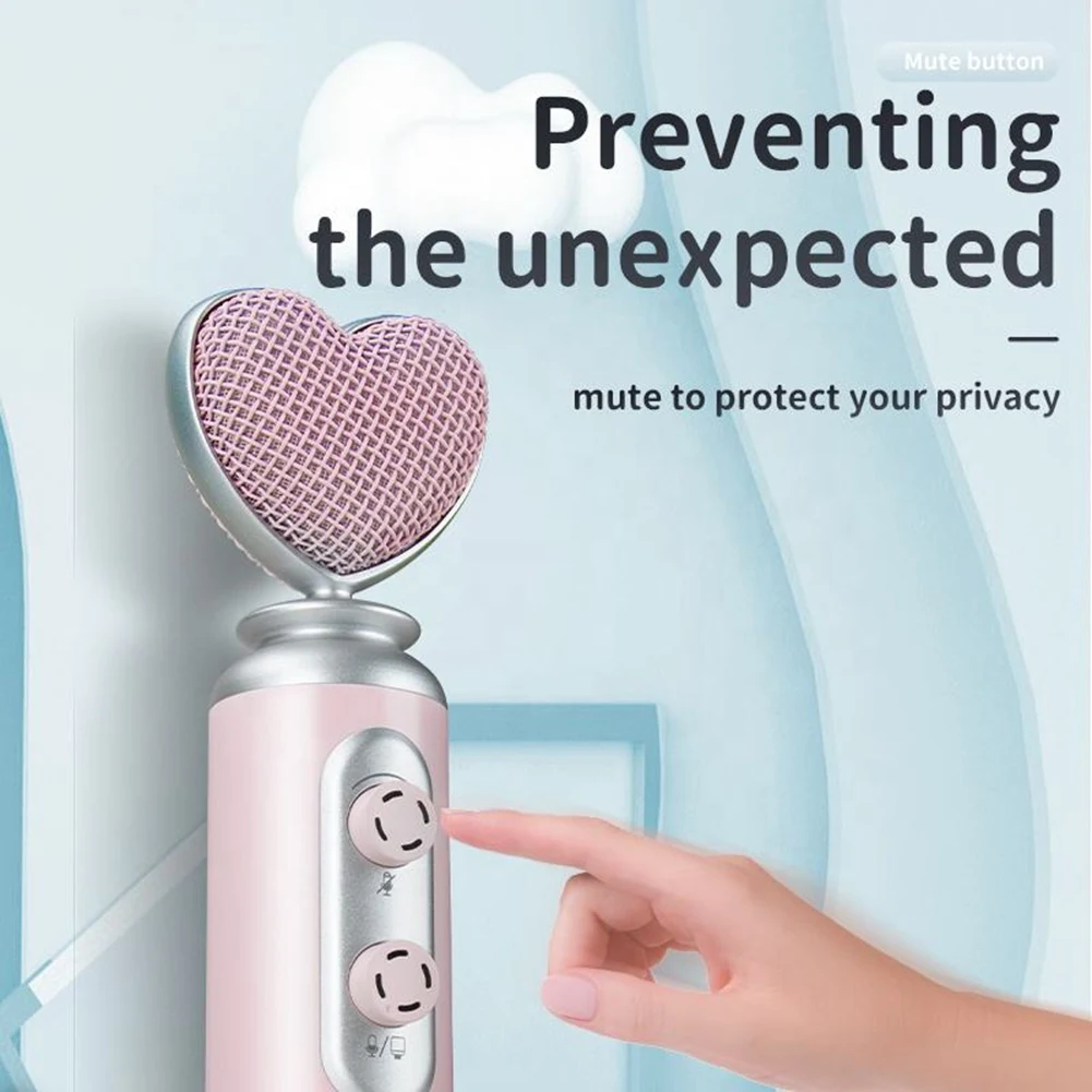 

Professional USB Noise Reduction Condenser Microphone For Mobile Phone PC Computer Live Streaming Pink