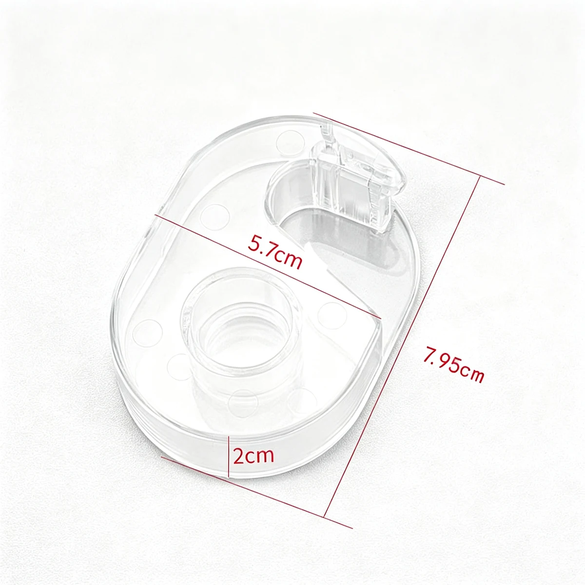 1Pcs Clear Plastic Tape Dispenser Cutter, Desktop Tape Holder for Journal Scrapbooking DIY Craft Stationery Supplies