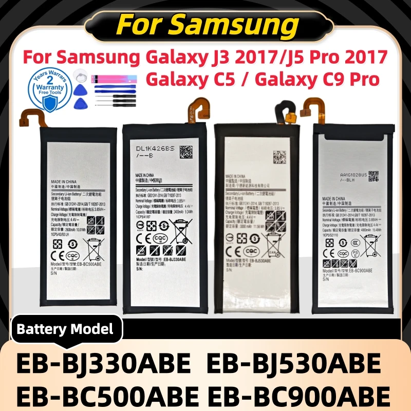 

EB-BJ330ABE EB-BJ530ABE EB-BC500ABE EB-BC900ABE lithiumBattery For Samsung Galaxy J3 2017 /Galaxy J5 Pro 2017 /Galaxy C5 /C9 Pro