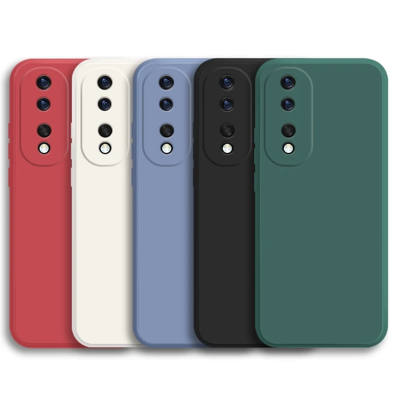 Dla Honor 90 etui na Huawei Honor 90 pokrowiec Funda Coque miękki, oryginalny, płynny silikonowy zderzak na telefon Honor 90