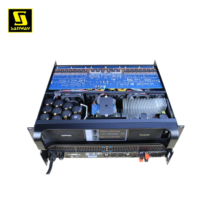 2 Channel High Power Amplifier Professional Stage Sound System Audio Amp