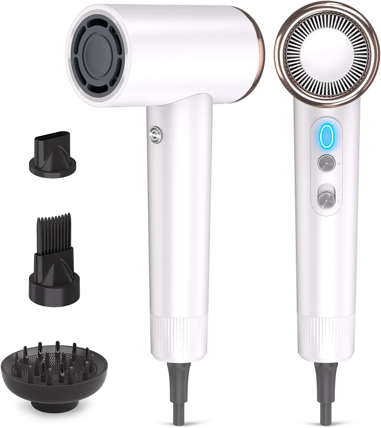 Ionic High-Speed Hair Dryer Including 3 Attachments