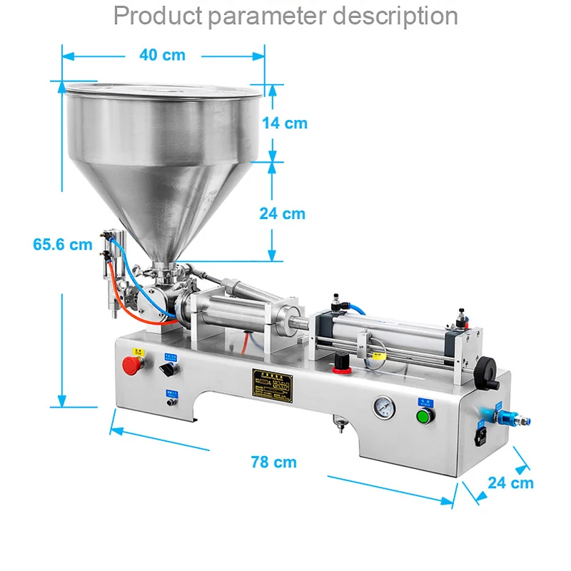 Customized Semi-Automatic Lotion Bottle Cosmetics Filling Machine Water Beverage Honey Cream Piston Cream Liquid Filling Machine