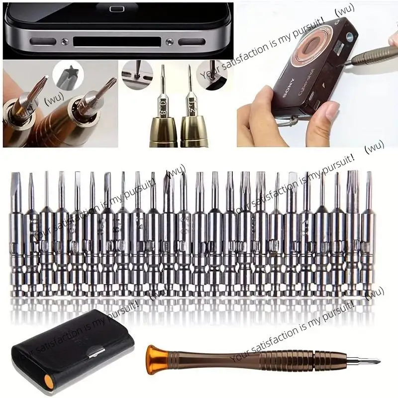 Mini Precision Screwdriver Set 25 in 1 Electronic Cross Screwdriver Out of Box Repair Tool Kit for Mobile Phone Camera Watch