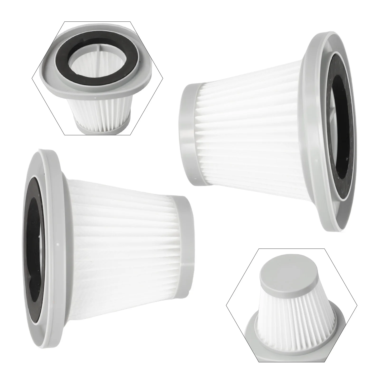 2pcs Filters For Deerma DX118C DX128C Vacuum Cleaner Accessories Element Replacement Attachment Household Cleaning Spare Parts
