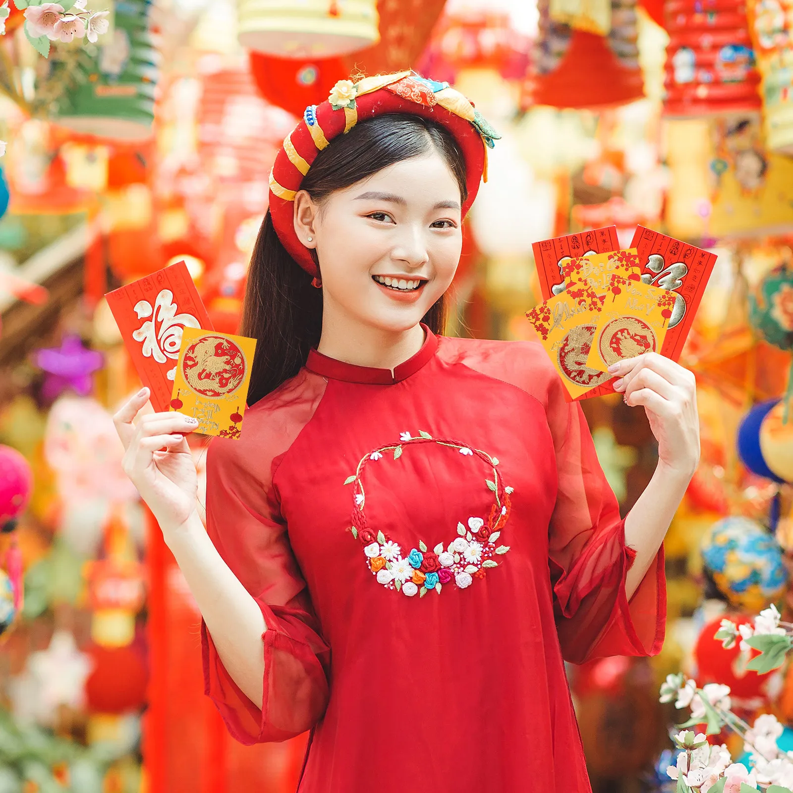 

30Pcs Red Envelopes The Year of Dragon Creative Paper Packets for New Year Gift Giving Spring Festival Lucky Money Bags 2024