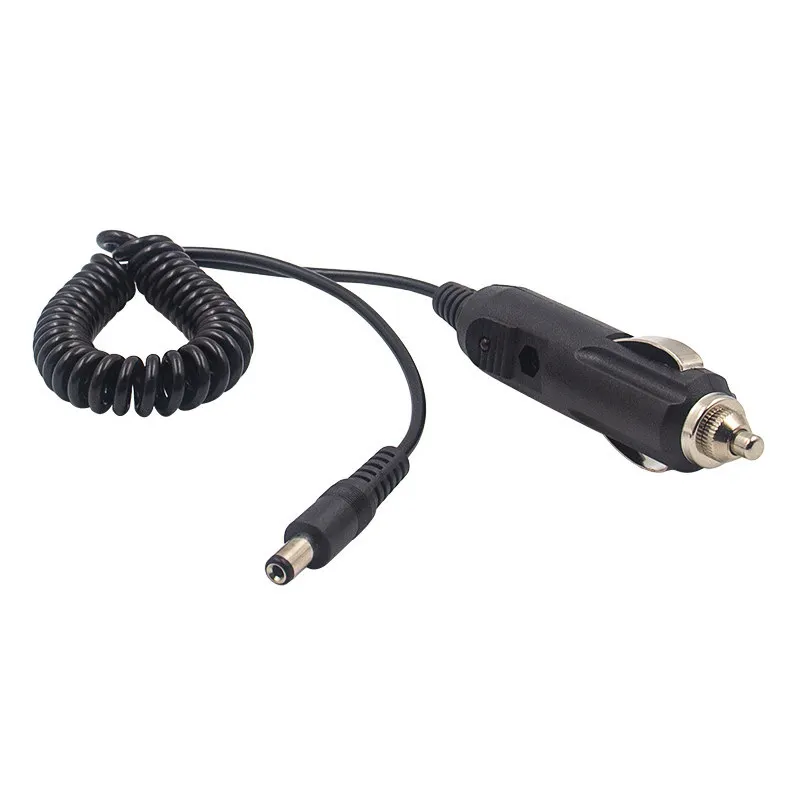 Nowa ładowarka samochodowa 12V 5A DC do zapalniczki samochodowej z bezpiecznikiem, uniwersalny zasilacz wtyczka DC 5,5x2,1mm kabel 1m — zdjęcie 4
