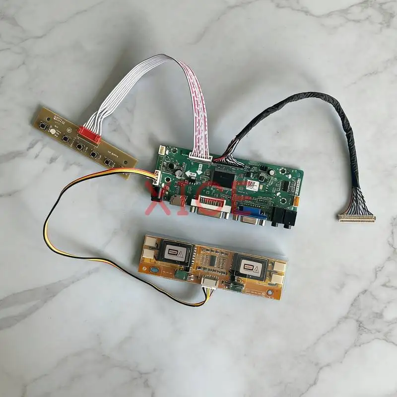 

For LM201WE3 M201EW02 LM201WE4 MT216WW01 Matrix Controller Drive Board DIY Kit 1680*1050 4CCFL LVDS-30Pin 1680x1050 HDMI+DVI+VGA