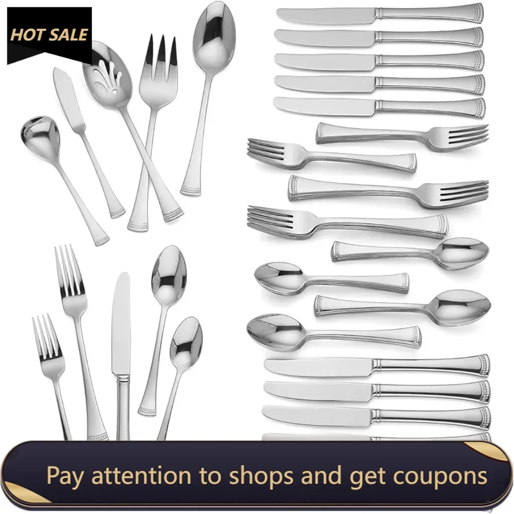 65-Piece Flatware Set Freight Free Table Decorations Complete Tableware Disposable Kitchenware Table Decoration & Accessories