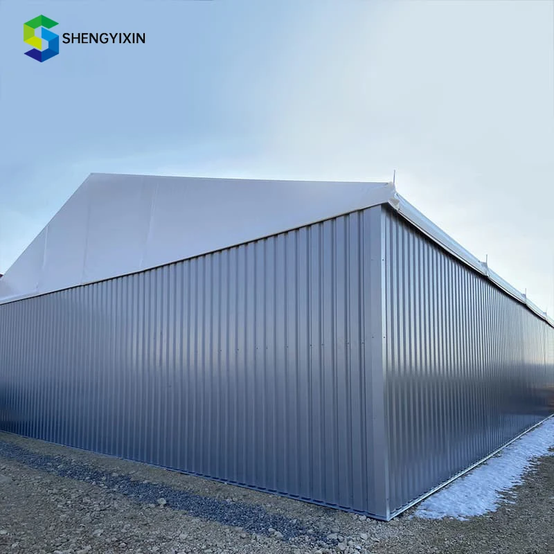 

Outdoor Industry Storage Tent Custom Aluminum Alloy Frame Temporary Workshop Farms Car Parking Logistics Big Exhibition
