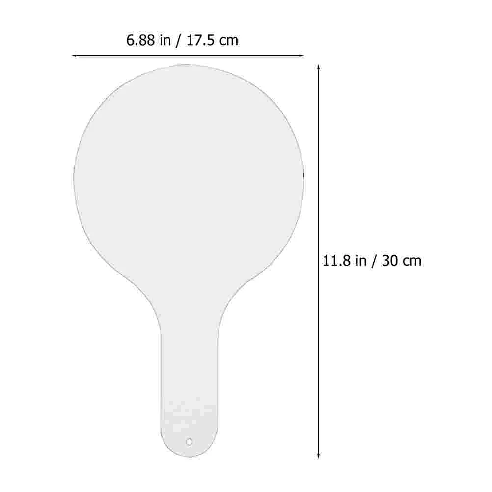 Hand in Holding Sign แบบพกพาสีขาวบอร์ดไม้คําตอบ Paddle Handle เกาหลีอุปกรณ์โรงเรียนไวท์บอร์ด