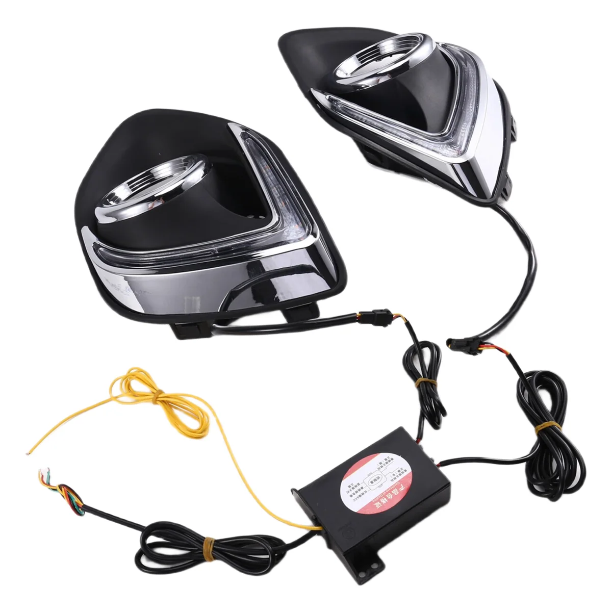 

A02Q-Car LED DRL Daytime Running Lights Daylight Waterproof Fog Head Light Lamp for Mitsubishi ASX 2013 - 2015