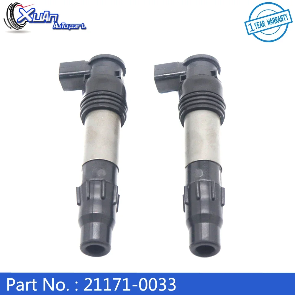 XUAN 2pcs 21171-0033 Car Ignition Coil Fit For Kawasaki Ninja 650 1000 Versys-X 300 650 211710033