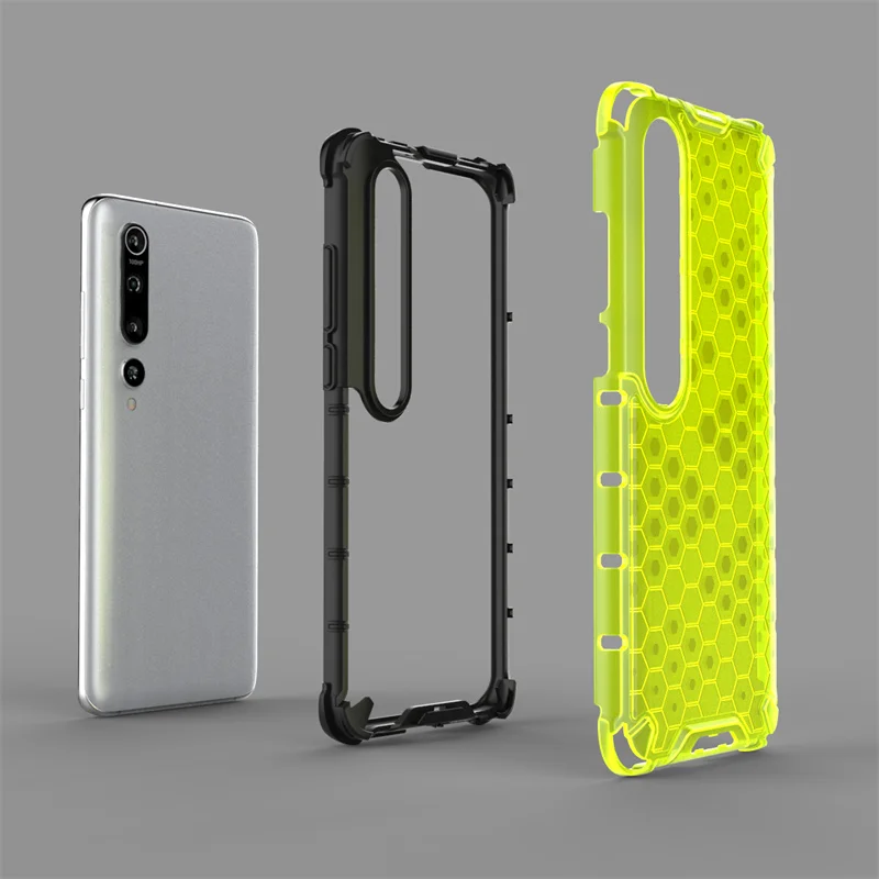 Mi10 Case Shockproof Hybrid Armor Phone Case For Xiaomy Xiomi Xiaomi Mi 10 Pro Mi 10Pro Mi10Pro 5G Transparent Hard Back Cover