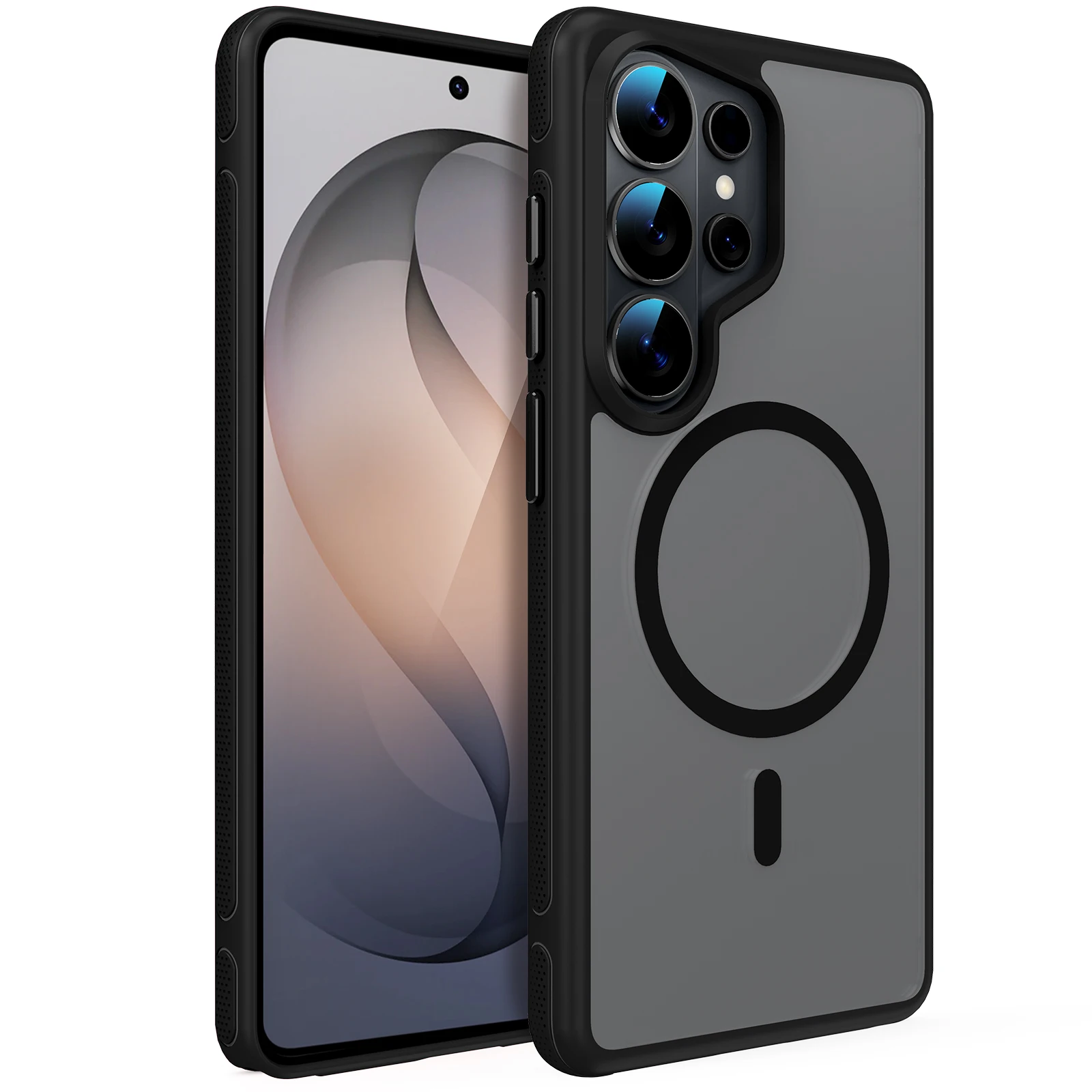 For Samsung Galaxy S26 Ultra Plus Case Skin-Friendly Soft Silicone Magnetic Wireless Charging Shockproof Back Cover Accessories