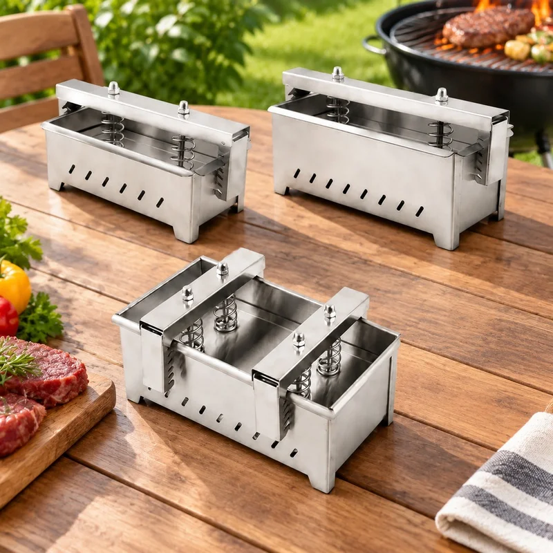 Heavy-Duty Kitchen Square Mold for Pressing and Shaping Frozen Beef, Pork, and Ham Meat