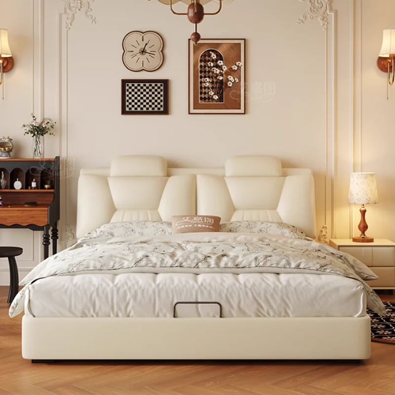 

Modern Drawers Bed Up Lift Electronic Double Foldable Bed Storage Space Wood Somieres Y Marcos De Cama Bedroom Furniture