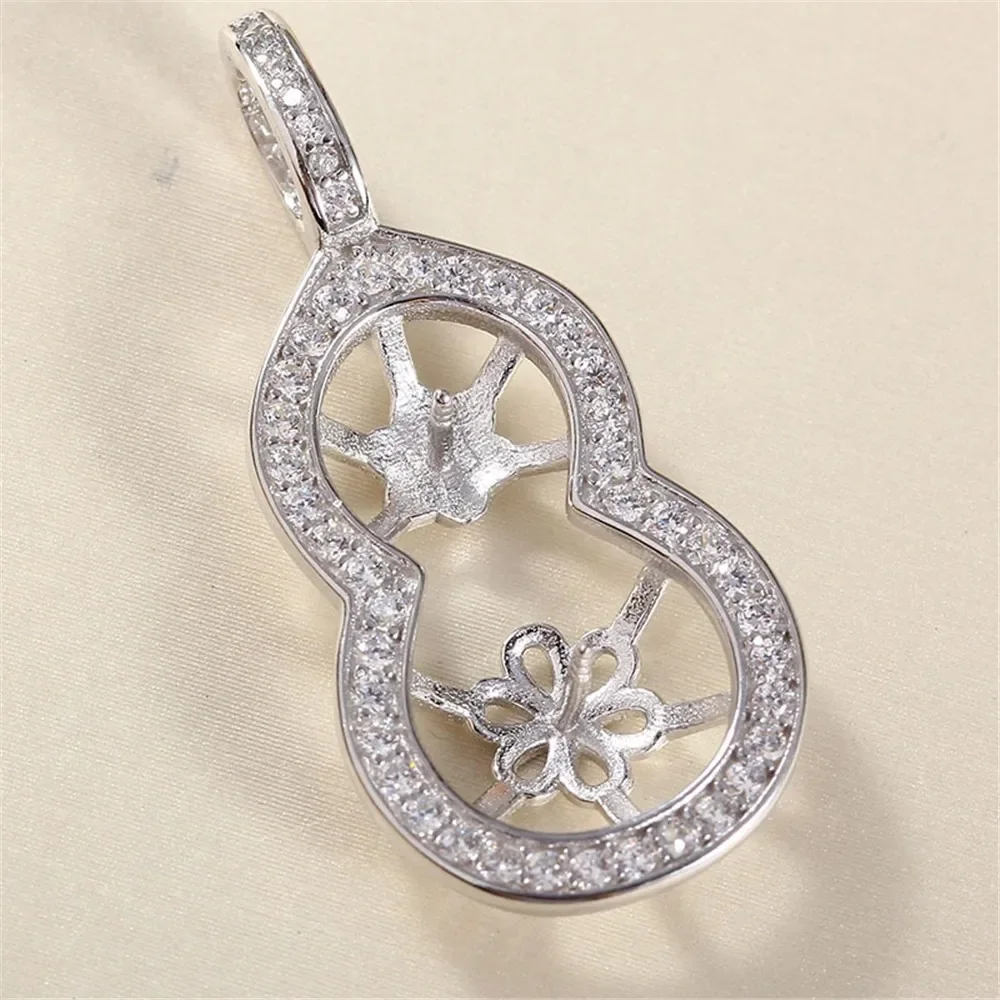 

Подвеска из стерлингового серебра 925 пробы с жемчугом, DIY пустая ободок, чашка, ювелирные изделия для рукоделия, фурнитура для подвески с полыми зубцами