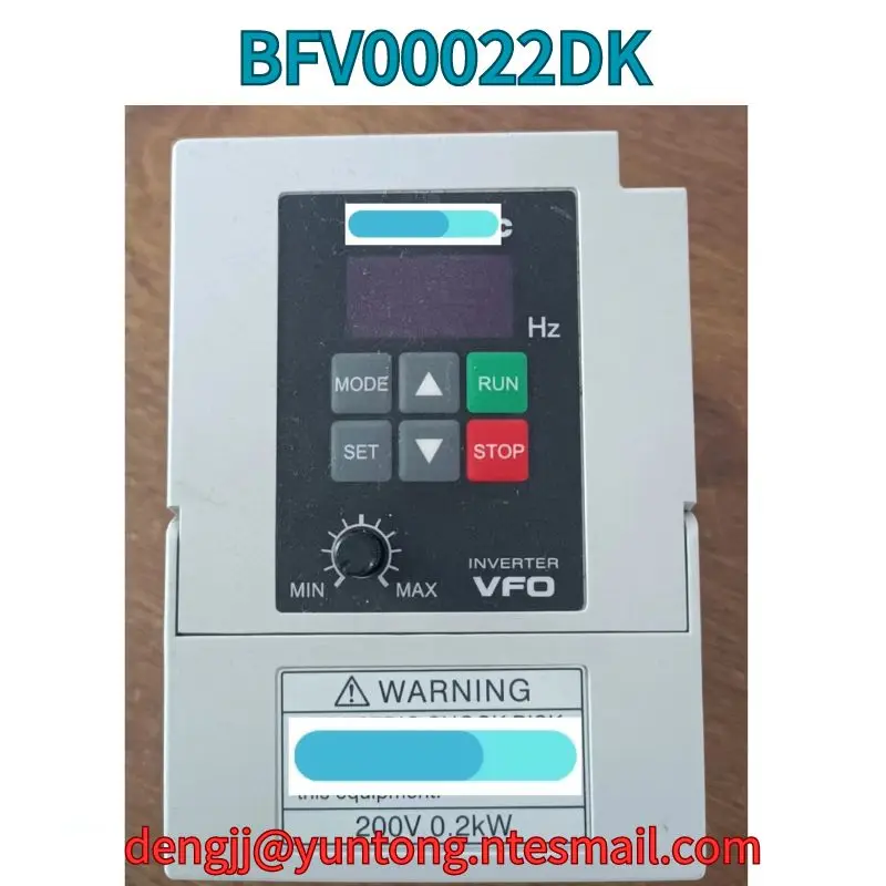 

Used BFV00022DK 0.2kw frequency converter test OK Fast Shipping