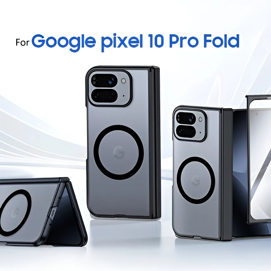 

Матовый прозрачный шарнирный чехол для Google Pixel 10 Pro Fold для Magsafe, магнитный чехол с беспроводной зарядкой для Pixel 10 Pro Fold