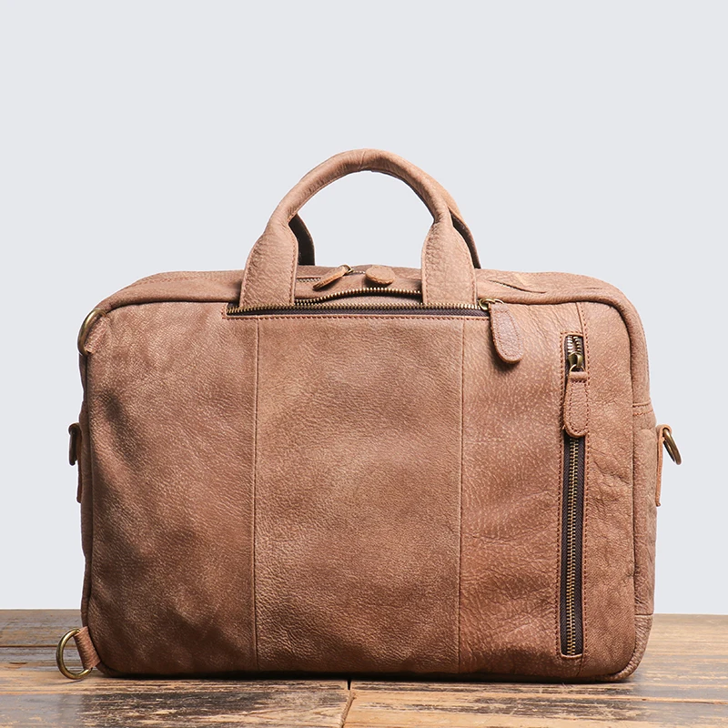 Bolso de mano para hombre, maletín Convertible, mochila para ordenador portátil, bolso de mensajero de negocios, portafolio, maletines de oficina para hombre