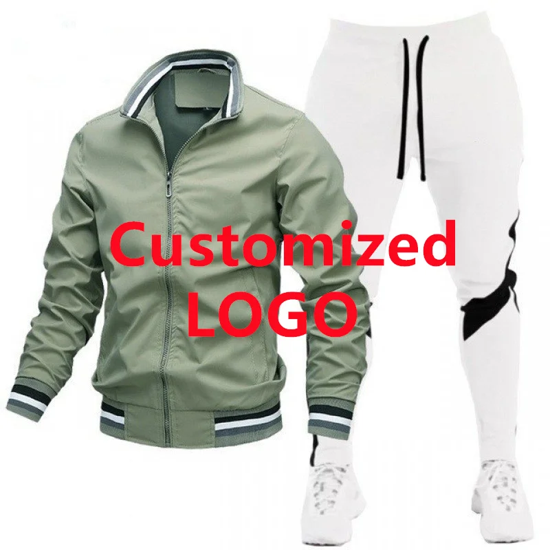 BSS FLEXX APPAREL 2024 Mens Tracksuits Men Sets Sweatshirt+sweatpants Tracksuit Zipper Stand Collar Sports Suit Jogging Fitness