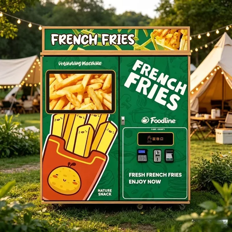 FL Smart Self‑service French Fries Vending Machine Automatic Heating Fried Food Vending Machine For Convenience Mart