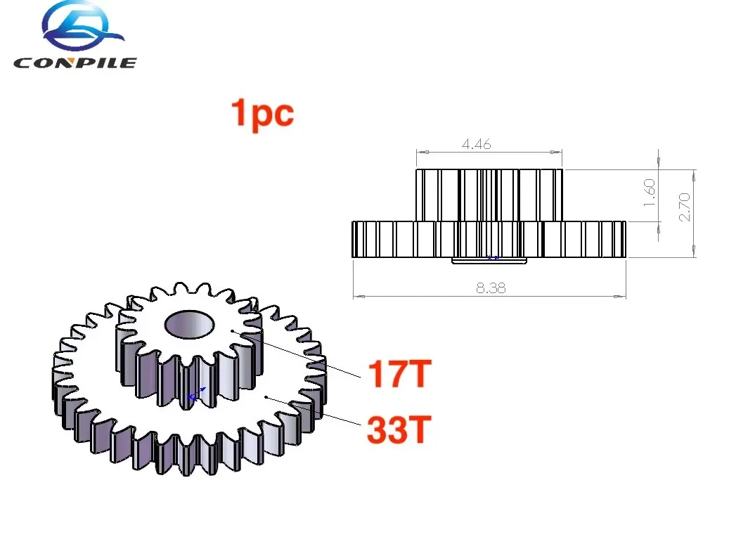 

1pc gear for Sony d150 d250 d90 d99 d82 d88 cassette deck CD player