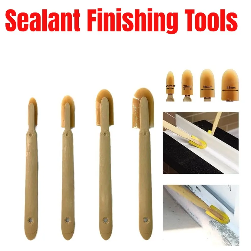 2pcs Sealant Finishing Tools Rubber Caulk Caulking Silicone Sealant Finishing Tool Extended Length Rubber Spatula Caulking Tool