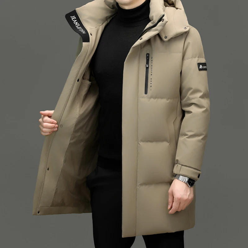 Yeae Herren lange Daunen jacke Designer Kleidung Männer ducken sich männliche Polsterung männliche Mäntel für Winter gepolsterte Jacke lässig Mann Sack Mantel