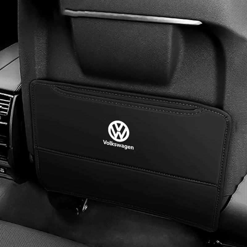 1Pcs Car Seat Backrest Protection Anti-kick Mat For Volkswagen Golf R Scirocco Polo Passat GTI T5 R-Line Jetta Magotan Tiguan view 3