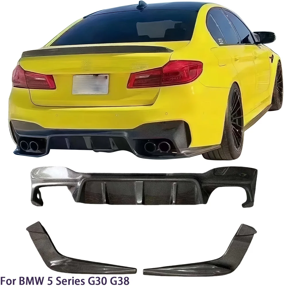 

For BMWS 5 Series G30 G38 3D Style Carbon Fiber Rear Diffuser 2017-2020
