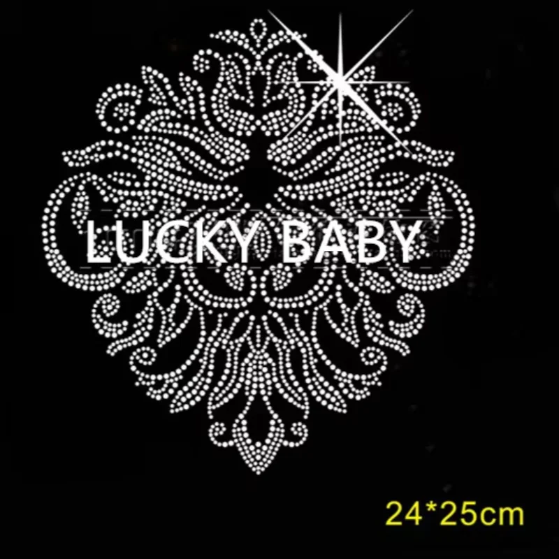 

Flower iron on crystal transfers design iron on transfer patches hot fix rhinestone transfer motifs fixing rhinestones