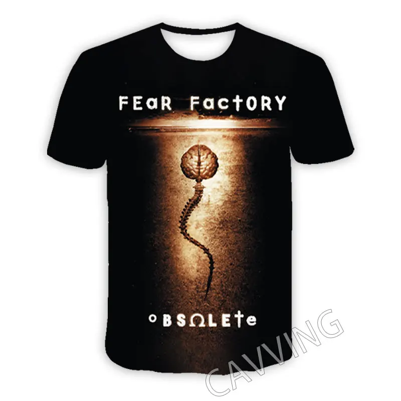 New Fashion Women/Men's 3D Print  Fear Factory Band  Casual T-shirts  Hip Hop Tshirts Harajuku Styles Tops Clothing   T01