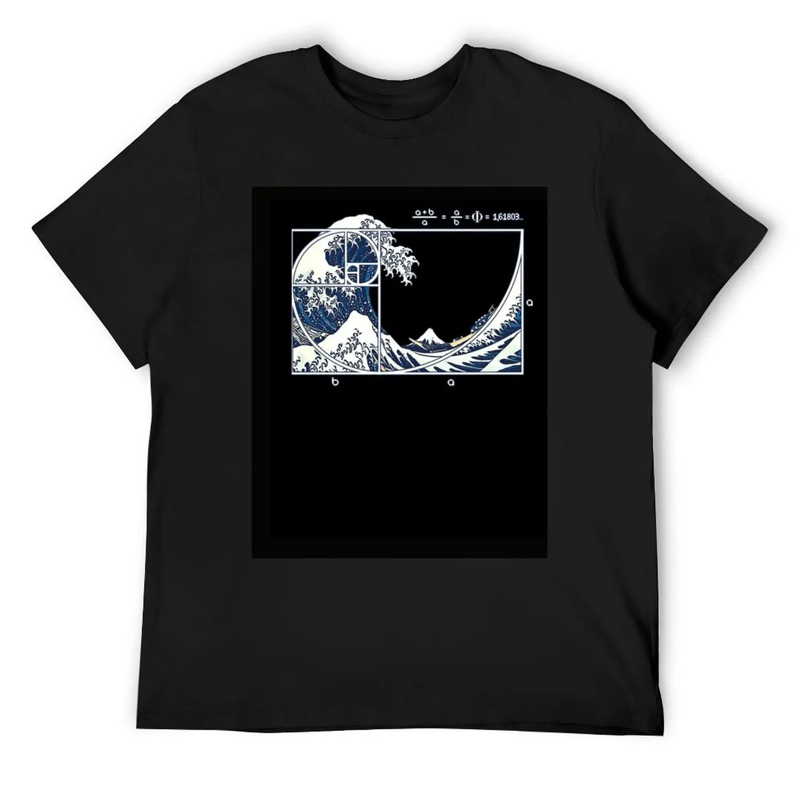 The Great Fibonacci Wave T-Shirts T-Shirt customizeds shirts graphic tee mens cotton t shirts