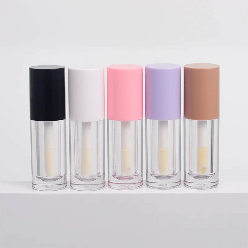

50pcs large brush rod round lip gloss tube 6-6.5ml lip glaze empty tube