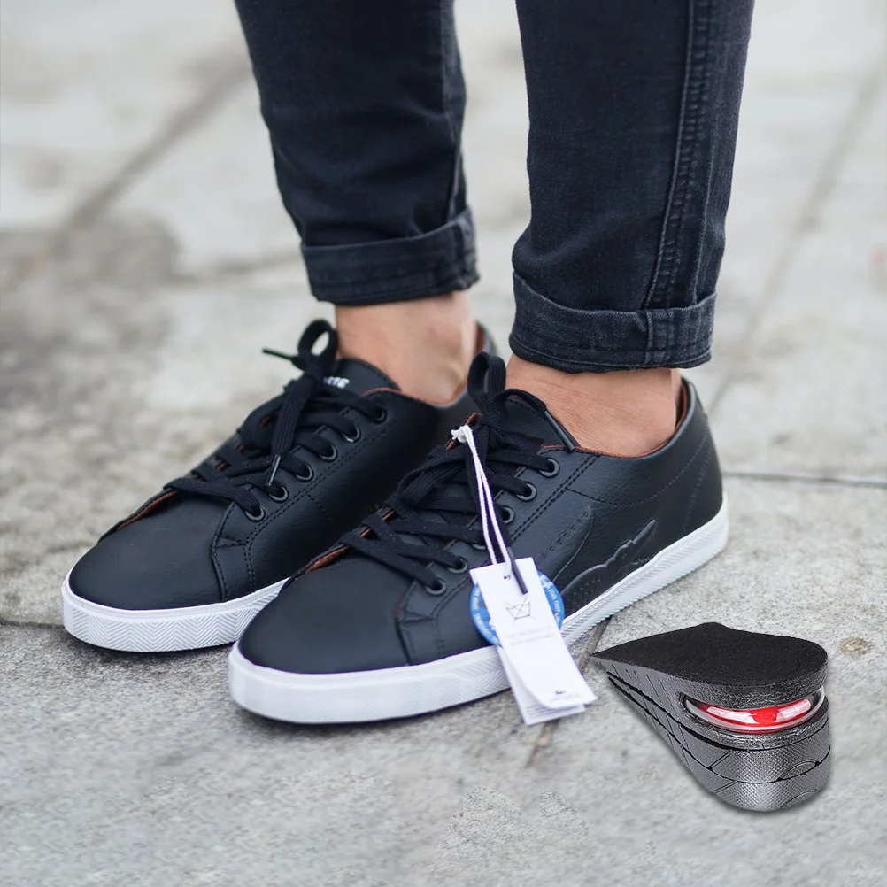 

1Pair Invisible Height Insole Heel Lift Inserts Premium Material Ventilated Shockproof Odorless Increase Confidence