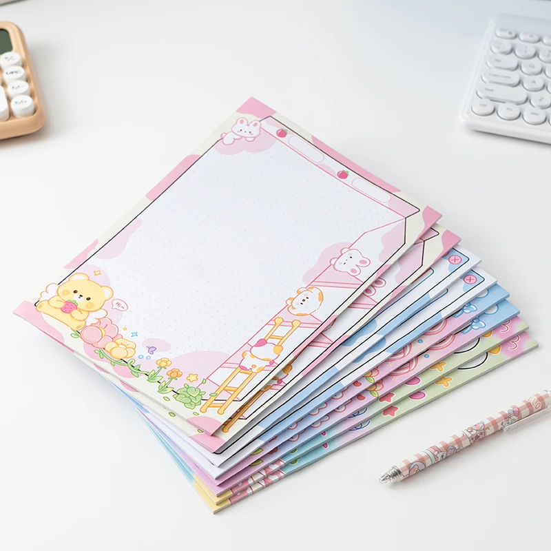 30 sheets / 1 book cartoon note book can be torn non-adhesive B5 shoot paper book cute student note paper