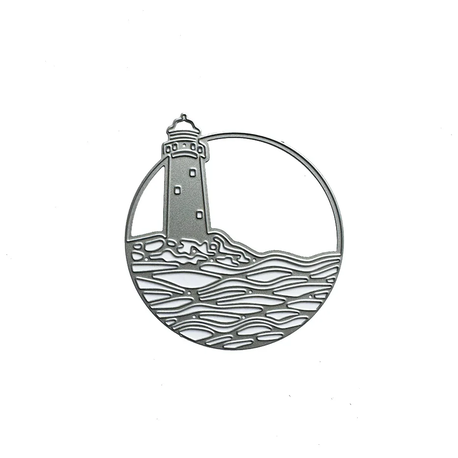 Sea wave lighthouse Metal Cutting Dies for DIY Scrapbooking and Card Making Decor Embossing Craft Die Cut