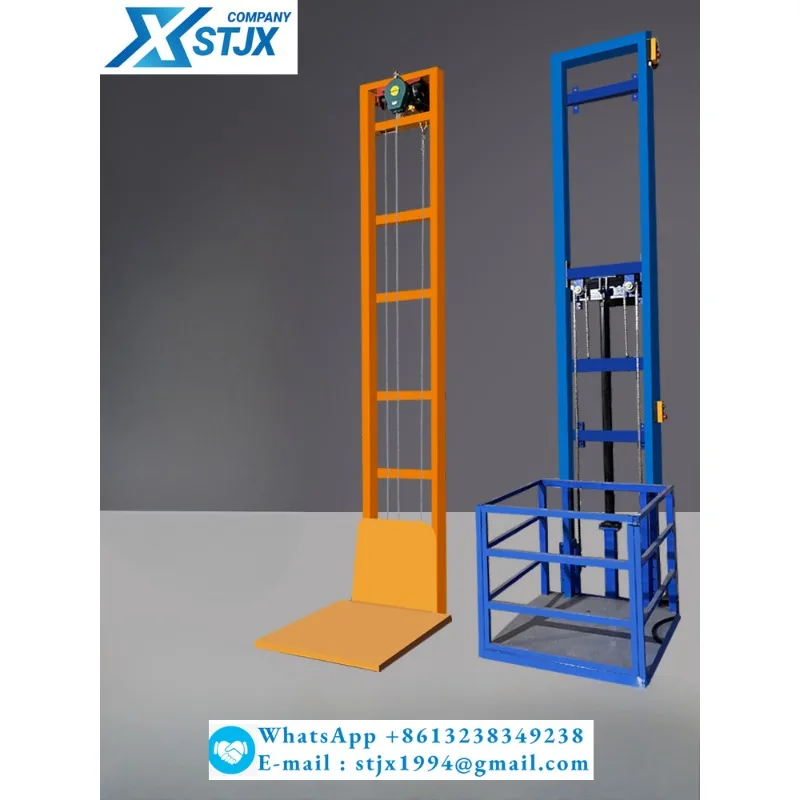 مصنع الرفع الهيدروليكي الكهربائي المخصص البضائع المنزلية المضادة للسقوط التحكم عن بعد رافعة مصعد البضائع الصغيرة منصة بسيطة #4